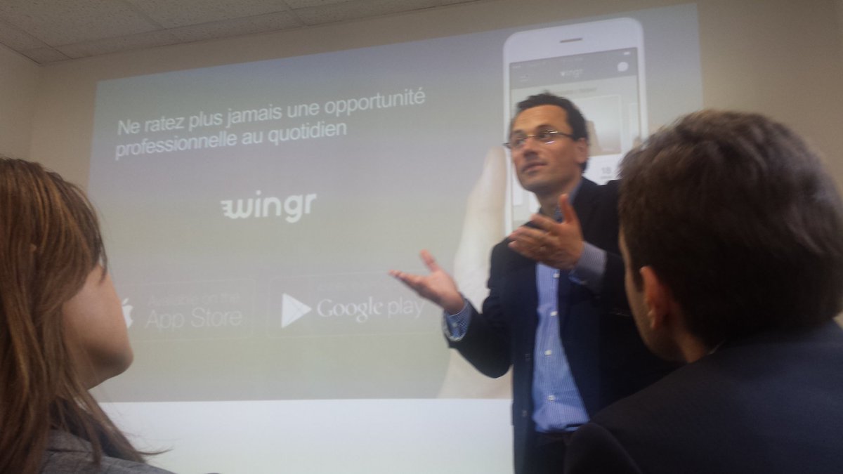 ph_dejardin's tweet photo. La future appli. #Wingr présentée par @Samuel_Benichou at @MonacoSophiaBiz #networking https://t.co/HDMGba7tqw