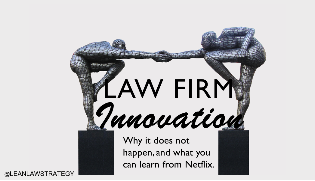 LeanLawStrategy's tweet photo. What Netflix can teach us about getting lawyers to innovate.

https://t.co/owi43YJC13 https://t.co/nH8bYJtcpf