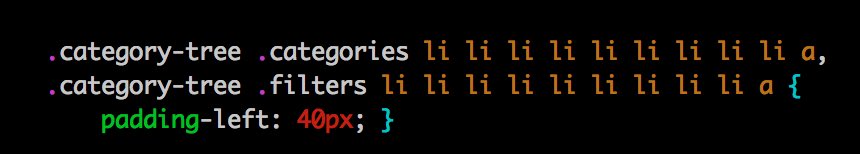 RubeCodeberg's tweet image. Real CSS I just came across at work...