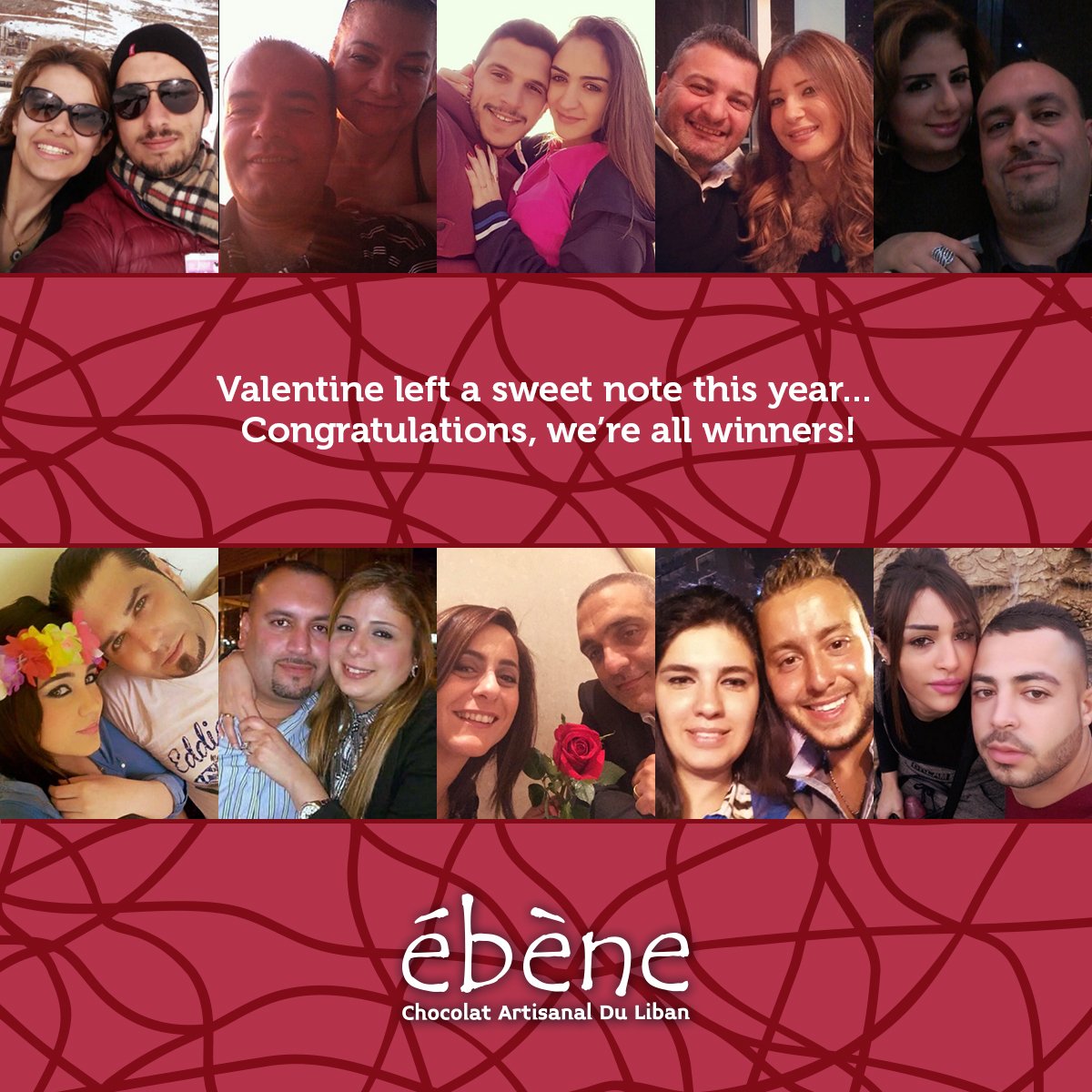 Ebenechocolat's tweet photo. Sending sweet sentiments to all the participants who won a Valentine’s box to indulge their taste buds. #Ebenelove https://t.co/RYeOyqLmfW