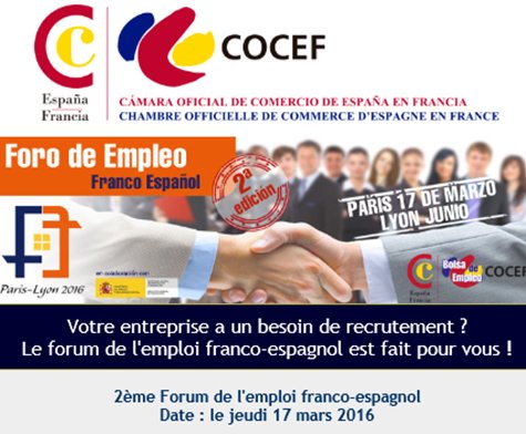 COCEF (Officiel) (@cocefparis) on Twitter photo 17/3 #Forum #emploi #franco #espagnol urlz.fr/36WF <a href="/RecrutemenTerre/">Armée de Terre Recrute</a> @cgirecrute_fr <a href="/laposterecrute/">La Poste Recrutement</a> <a href="/LVMH/">LVMH</a> 17/3 #Forum #emploi #franco #espagnol urlz.fr/36WF <a href="/RecrutemenTerre/">Armée de Terre Recrute</a> @cgirecrute_fr <a href="/laposterecrute/">La Poste Recrutement</a> <a href="/LVMH/">LVMH</a>