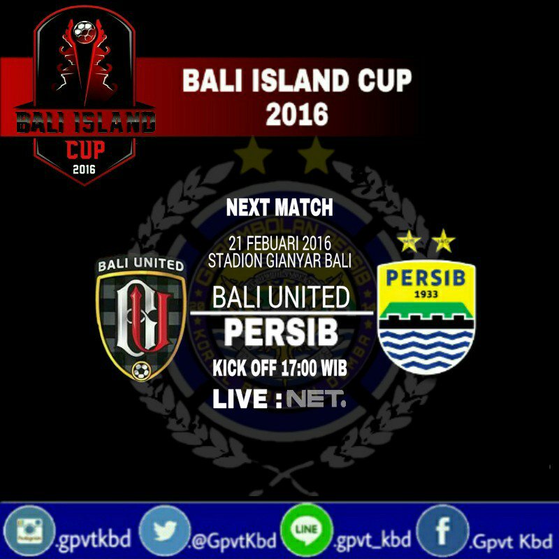 GpvtKbd's tweet photo. Next Match PERSIB Bali Island Cup 2016
#persibjuara
#gespastijuara
#vikingpersibclub
#gpvt
#maungbandung https://t.co/M3vejSITah