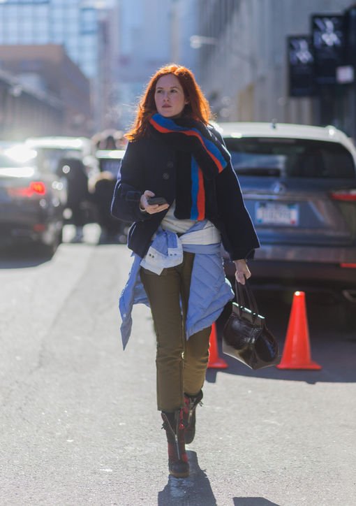 KULEshop's tweet photo. Editors and street style stars stay warm this NYFW with layers. KULE layers to be exact. @glamourmag @TTomasiHill https://t.co/6uWdHiT9My