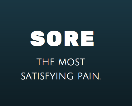 runningjuliar's tweet photo. Gotta feel sore sometimes! #quote #fit #workout https://t.co/PQRjZseYRc