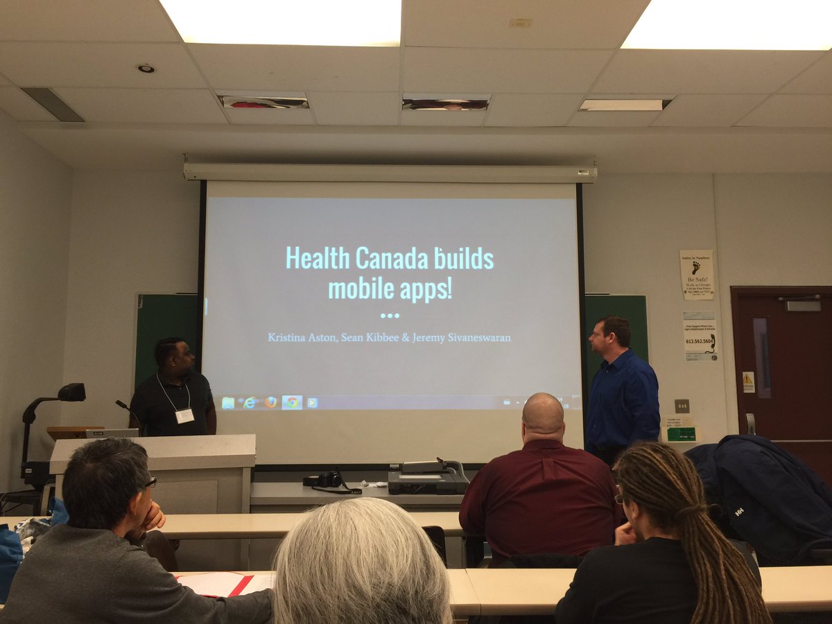MWooff's tweet image. Time to showcase our work! #CodeFestWxT #mobile #healthcanada