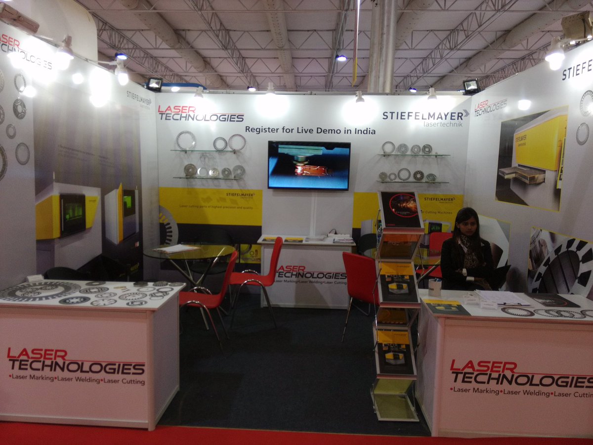 ltpl_India's tweet photo. Laser technologies booth at #elecrama2016 @elecrama2016 https://t.co/J64yl6urJ2