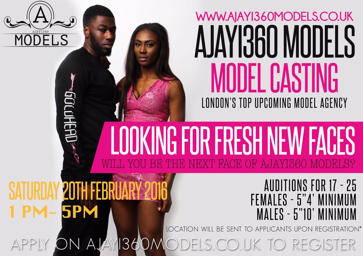 Ajayi360's tweet image. Have you applied? #ModelCastings