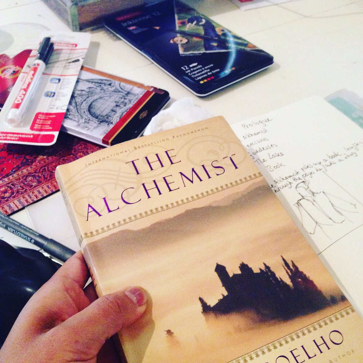 NaomiHadarian's tweet photo. @paulocoelho Love my collection of The Alchemist novel! #IAmTheAlchemist @AlchemistFilm https://t.co/ANggeD3lF8