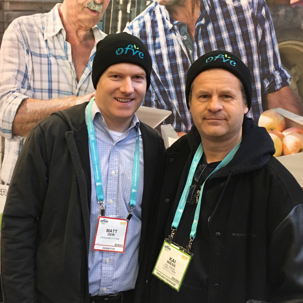 Matt Deir of #FruitTracker 
Our traceability program
co-ordinator
At Ontario Fruit &amp; Vegetable show #OFVC2016