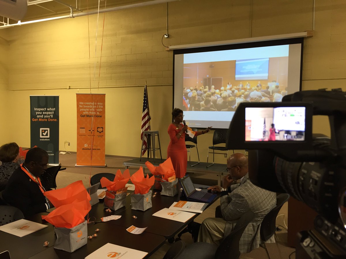 gsbacomm's tweet image. Valarie Wilson, GSBA Executive Director kicks off the annual eBOARDsolutions Ga User Conference #eBOARDsolutions