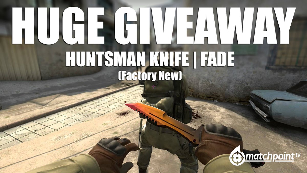matchpointbet's tweet image. Enter to win a Huntsman Knife | Fade (Factory New) here: gleam.io/0Pr2q/awesome-…