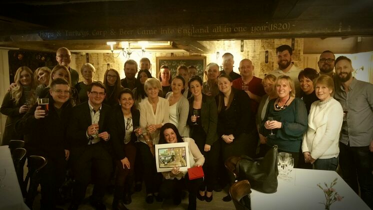 CONGRATULATIONS Lou Gibbs #20yearswithWhitbread #borntobepurple