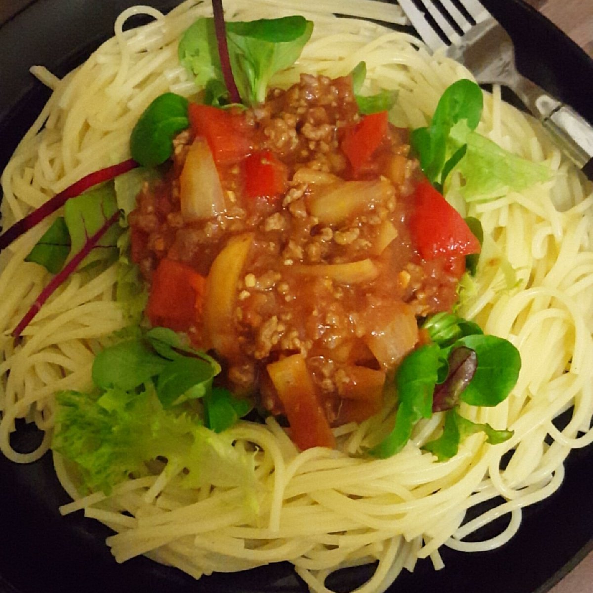 StephyHattenSW's tweet image. Spaghetti Bolognese &amp;amp; Bistro Salad...Lots of speed 😊 #slimmingworld #firstpicture #speedfood