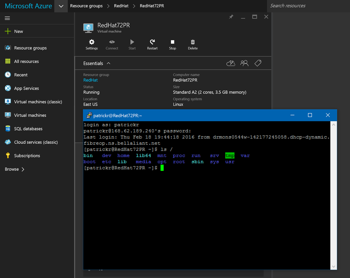 patrick_rogers's tweet photo. Want some #linux in your #Azure... #redhatenterprise is now available in the #AzureMarketplace https://t.co/yGhze8RDMT