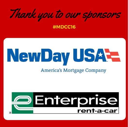 TUCareer's tweet photo. Huge thank you to the #MDCC16 sponsors @NewDayUSACareer and @Enterprise. Chat with them tomorrow! #EmployerHighlight https://t.co/FYSaf7DJFR