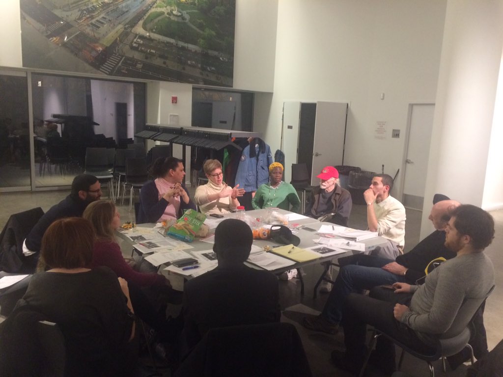 . <a href="/transalt/">Transportation Alternatives</a> Bx activists brainstormed how to grow their committee at yesterday's monthly meeting at <a href="/BronxMuseum/">The Bronx Museum of the Arts</a>