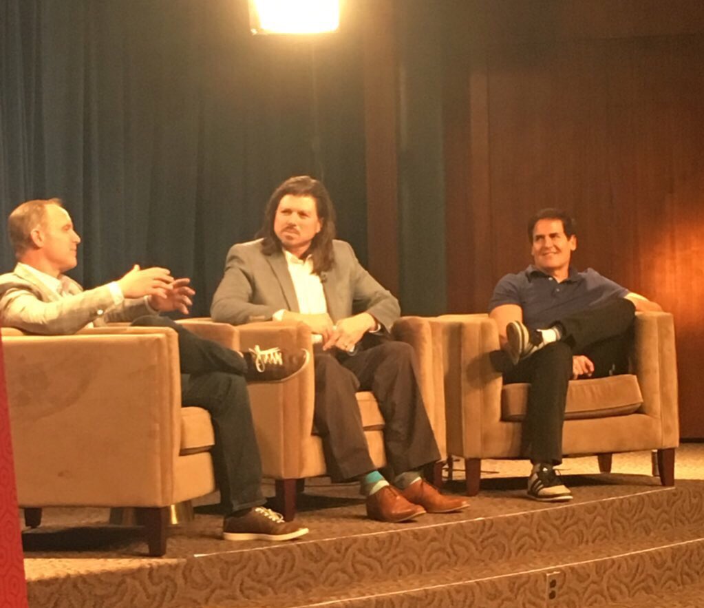 OliviaRayTV's tweet photo. @IUNewsNet1 is at the #sportsmediaweek Sports Media Technology Panel with Mark Cuban & Eric Shanks https://t.co/09Xw0Tf5rE