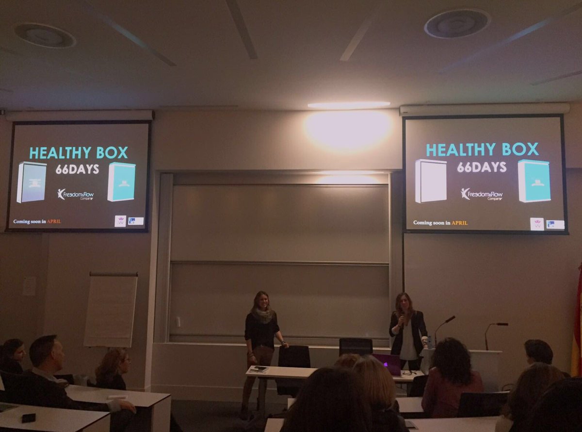 FreedomflowESP's tweet photo. Un placer haber estado aquí en @IEbusiness junto a @MujeresTech presentando #Healthybox66 Gran experiencia https://t.co/dCFJLKYdRQ