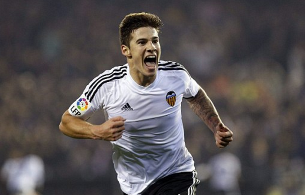 Squawka's tweet photo. Santi Mina's opening 35 minutes by numbers:

100% pass accuracy
100% chance conversion rate
3 assists
2 goals https://t.co/lJUBkiUHaP