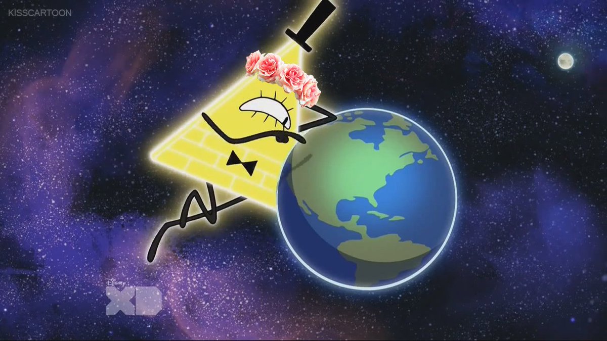 MoffBrainedPimp's tweet image. || Flower-crown Requests: 
1. Bill Cipher