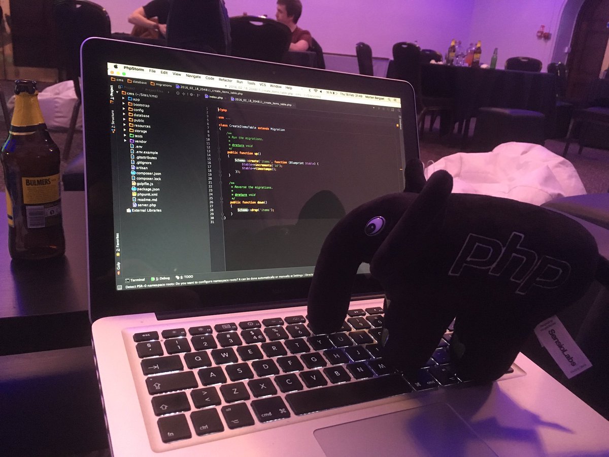 KristiansandPHP's tweet image. Rubber ducking with my elephant #phpuk16