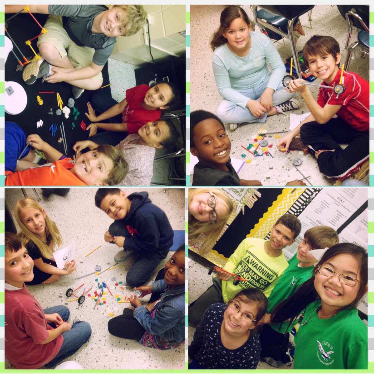 MissJames3rd's tweet photo. Miss James' class loves piloting the new science kits for next year! #HHElearn #ECSLearn #futureengineers https://t.co/Djx5kuNxe5