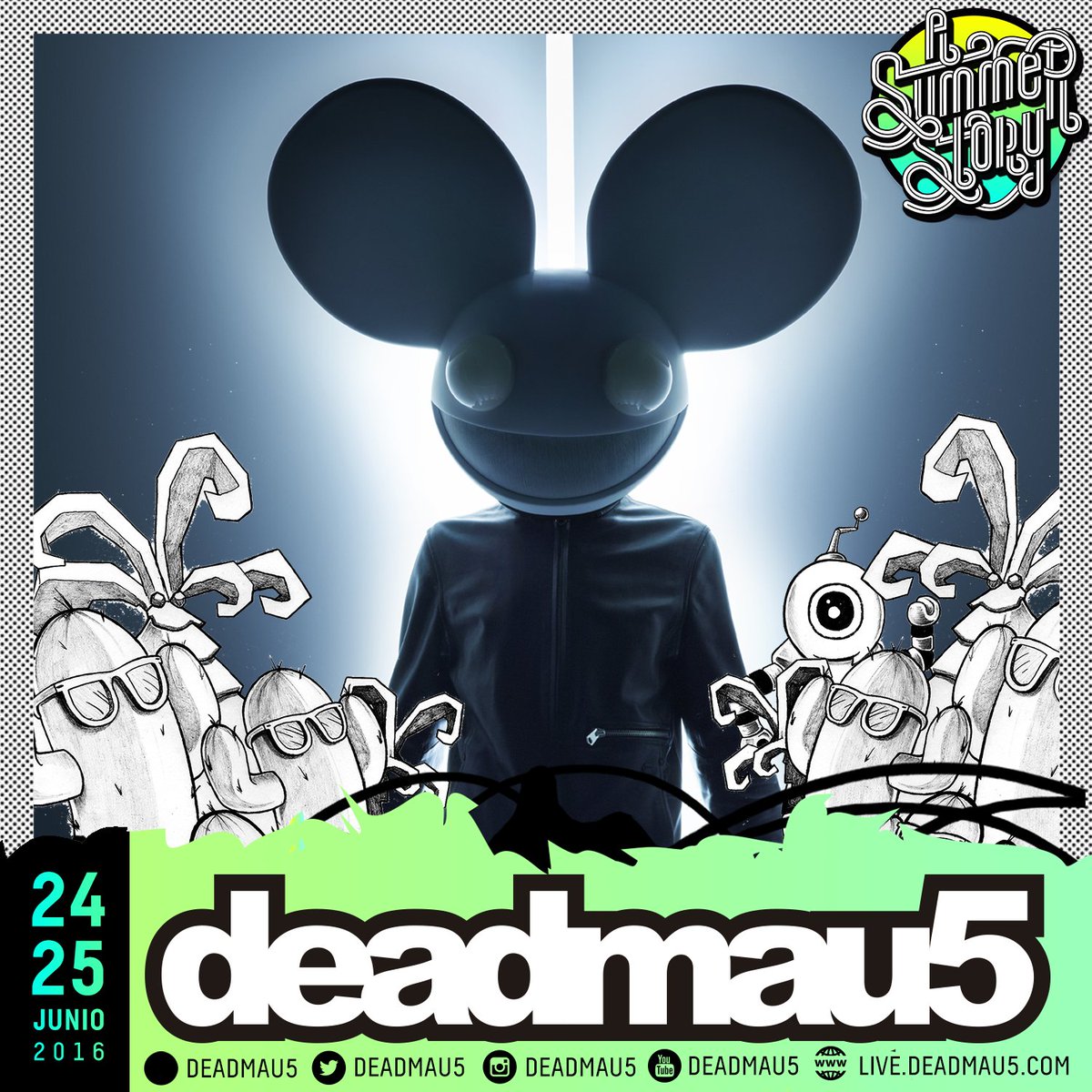 A_Summer_Story's tweet image. #ASummerStory2016 confirma a @deadmau5. Solo 5.000 abonos a 45€ disponibles, escribe por WhatsApp al 633240283!