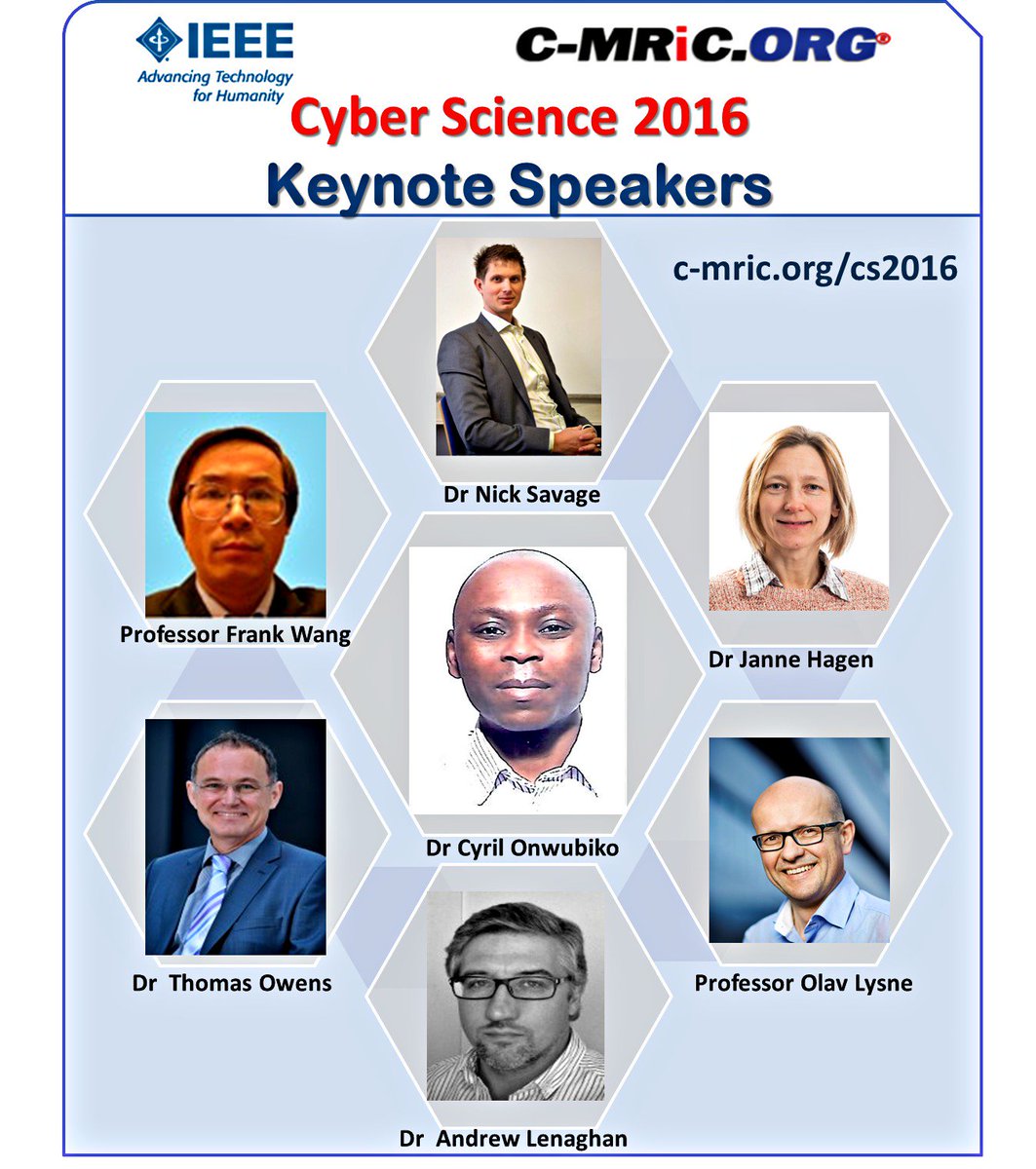 cmricorg's tweet photo. More #keynote speakers #CyberScience2016 #Energy #SmartCities #IoT #CPS #CNI #Infosec #CND #SCADA #GovSec #CyberSA https://t.co/bVwkGkCtje
