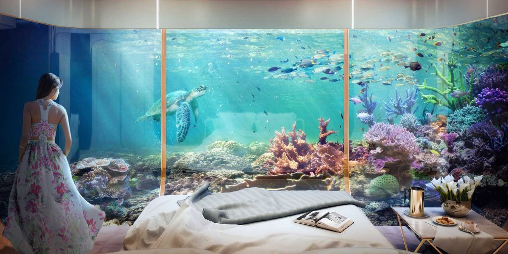 BusinessInsider's tweet photo. Dubai's ultra-luxurious floating homes will have underwater master bedrooms @techinsider https://t.co/tfyXyWLbFl https://t.co/RptIUkjml1