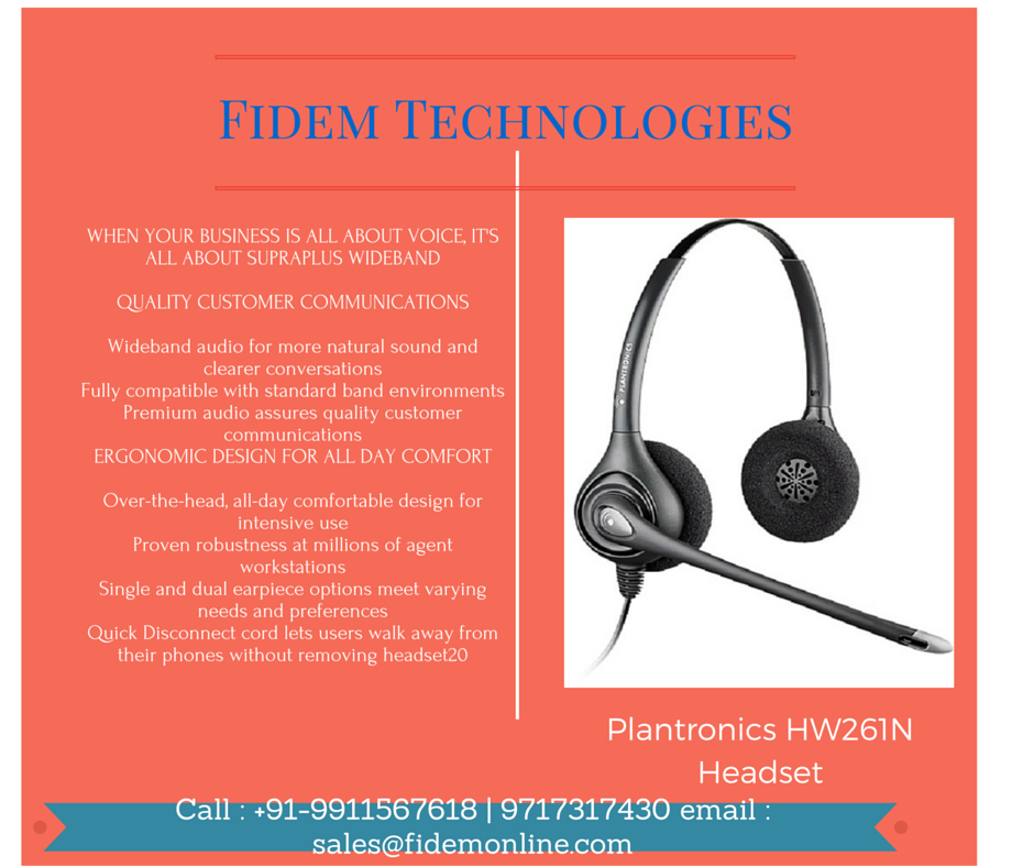 fidemonline's tweet photo. #Plantronics #Supraplus #HW261N #Headset for #Avaya #Cisco #Yealink #Grandstream #IPtelephone #+91-9911567618 https://t.co/fWORW3lHTf
