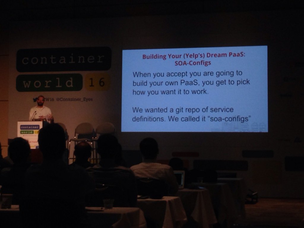 pythondj's tweet image. #CW16 @yelp uses #PaaStaPrinciples to build their own Container-based PaaS brings new meaning to #SpagettiCode