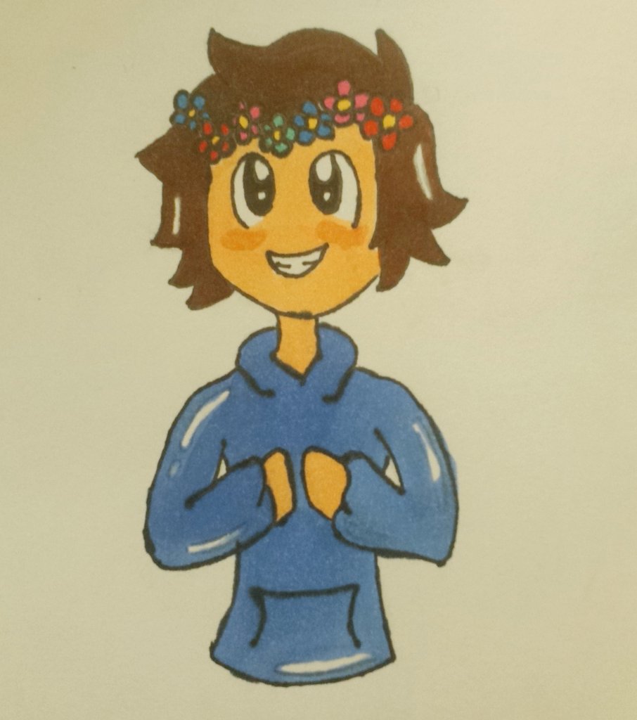 AquaticaDraws's tweet photo. I drew @MrWoofless with a flower crown https://t.co/9t5Qj2Ii3c