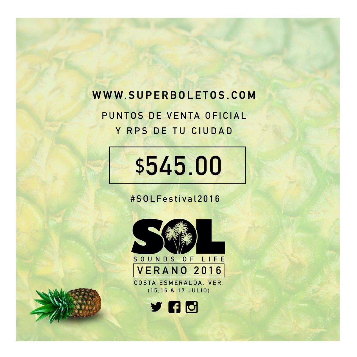 djsetmagazine's tweet photo. Preventa general @theSOLFestival $545.00 #DjSet #DjSetMag https://t.co/H31NbYG8lR
