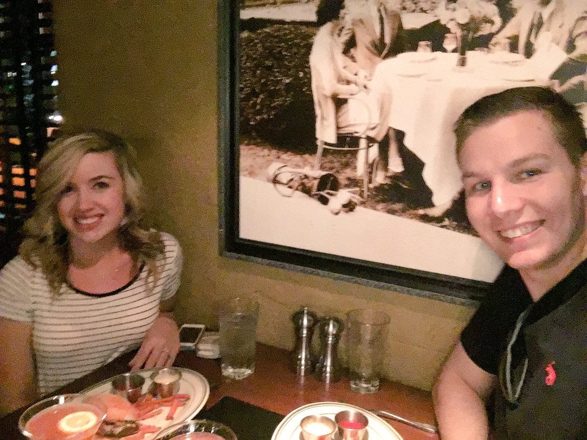 RRobi805's tweet photo. Having dinner with the perfect wife! Truly grateful for such a perfect family @JessieLindimore https://t.co/ztgaIy3ZzF