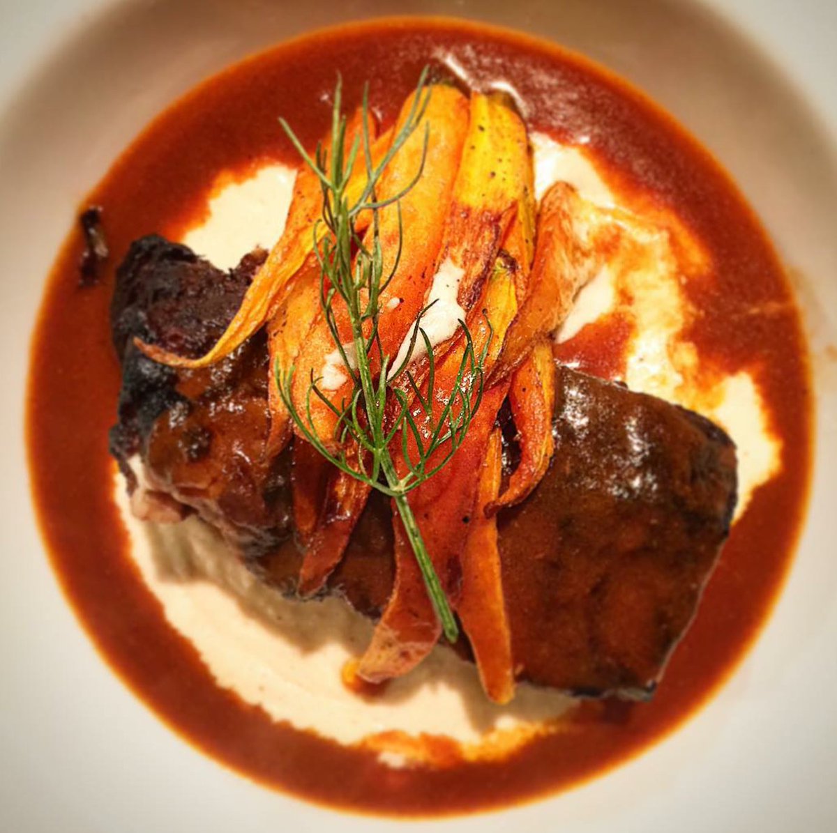Head over to <a href="/TybFishCamp/">TybeeFishCamp</a> for some Southern goodness. These braised short ribs look delicious! [Photo @givemeschumm]