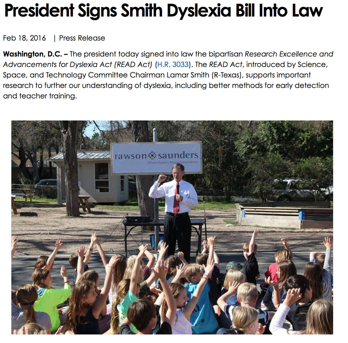 AIMtoLearn's tweet photo. President Signs #Dyslexia Bill Into Law - Focus on getting the research into the classroom! https://t.co/wuceGORHIV https://t.co/825QMTUuDO