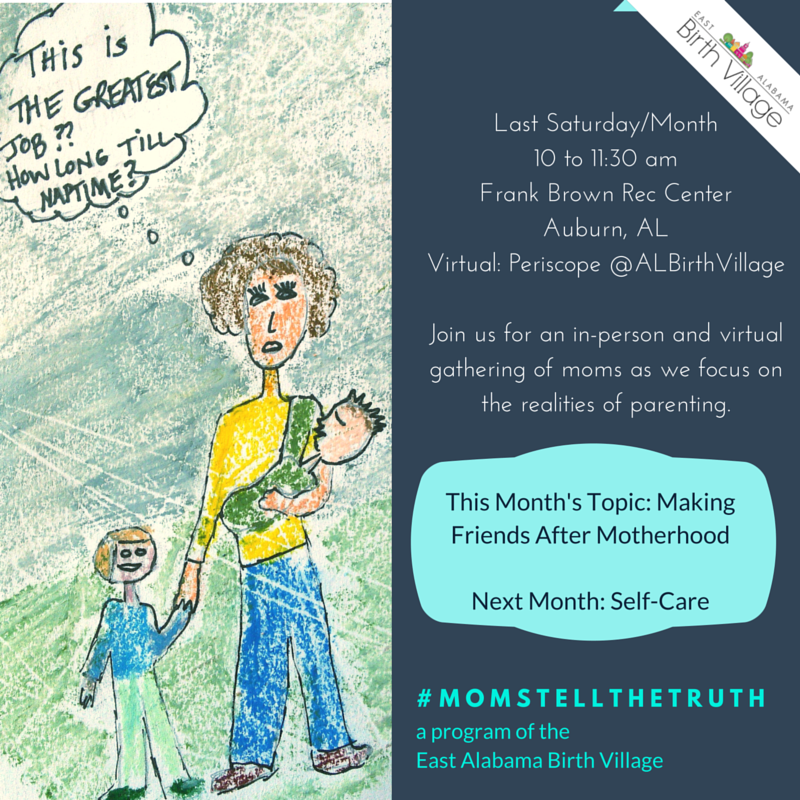 ALBirthVillage's tweet photo. #momstellthetruth has inspired a gathering! EABV is all about #connection and #support.  Happy moms = happy babies. https://t.co/Nod7VDZ5pv