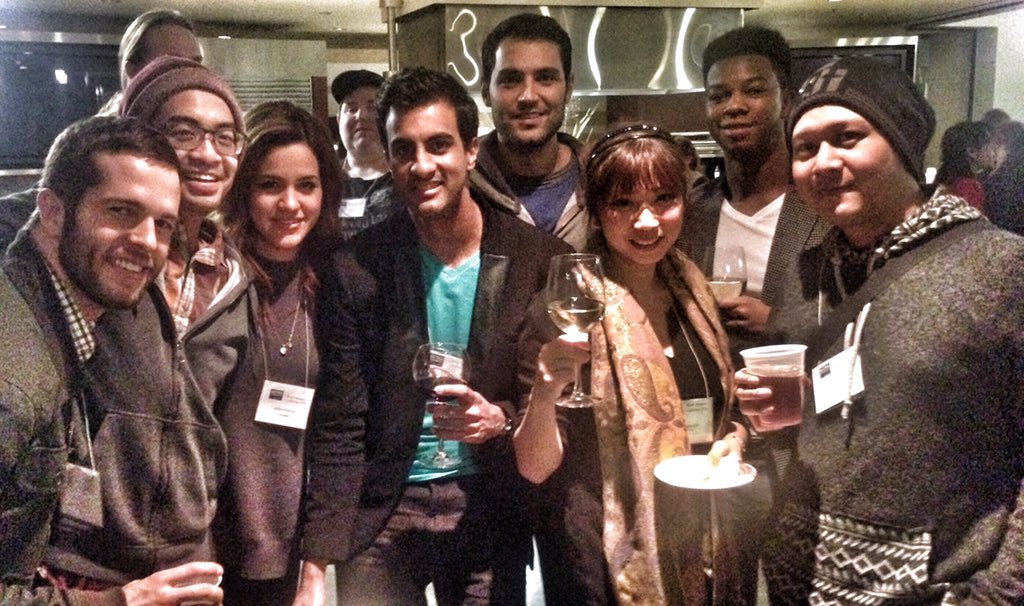 YEAATO's tweet photo. #YEAA members enjoying some wine & cheese at @ACTRAToronto #actraconference https://t.co/l1s2MoGfb1