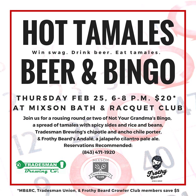 Win swag. Drink beer. Eat Tamales. Next Thursday night.