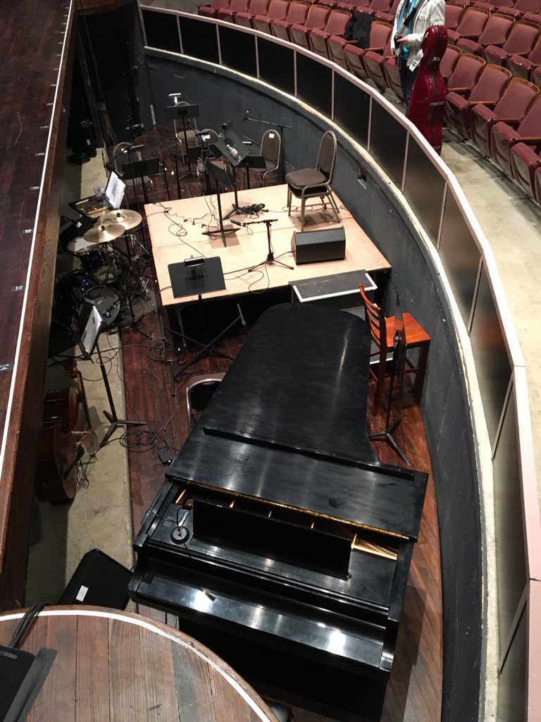 ASKCello's tweet image. Love this real pit for the show! #sondheimonsondheim