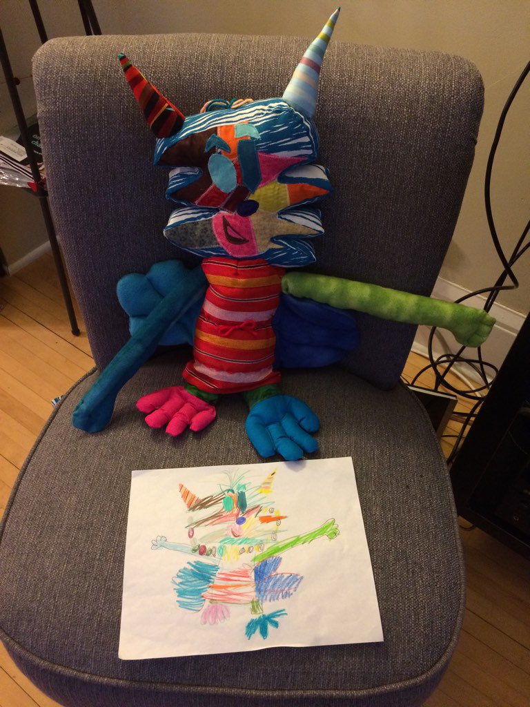 FlyTTemptress's tweet photo. Semifinalist Margo's sweet design brought to life! .@IKEAUSA care to reconsider your soft toy competition finalists? https://t.co/RbE0UsIno3