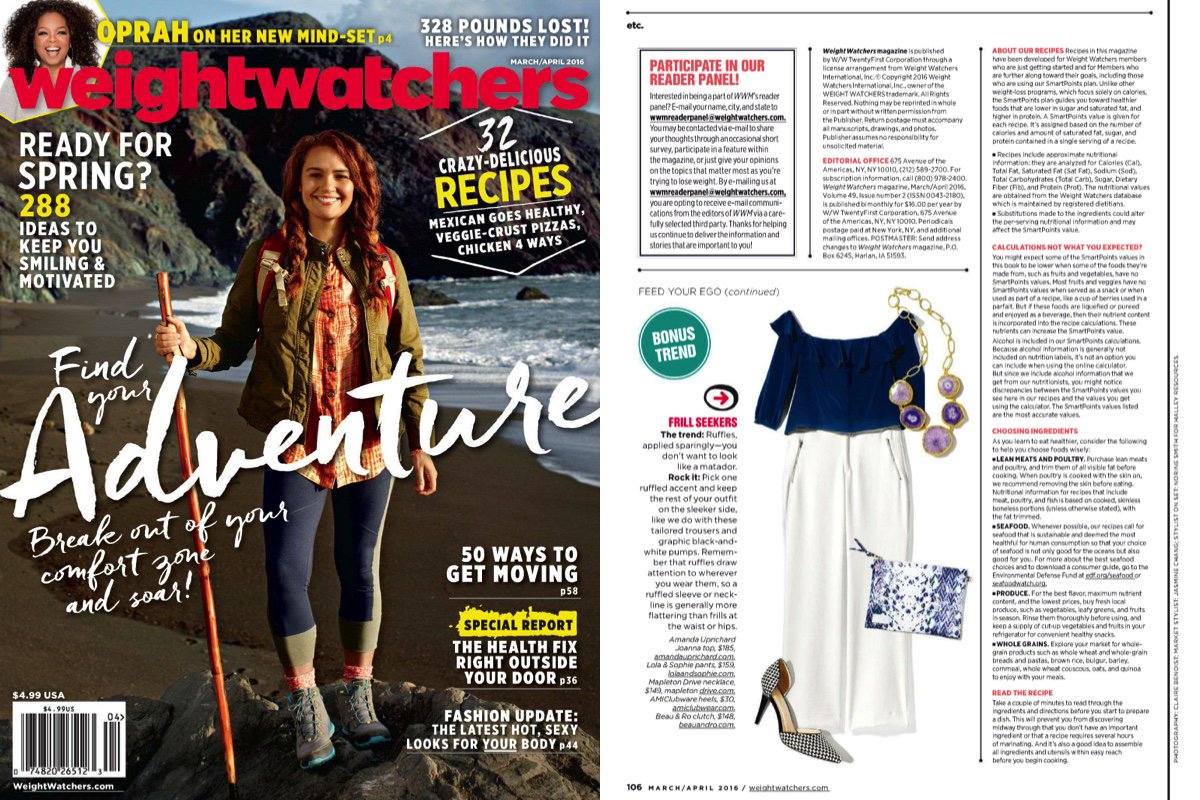 MapletonDrive's tweet image. So excited to be featured in @WeightWatchers magazine! #mapletondrive #weightwatchers #oprah @Oprah