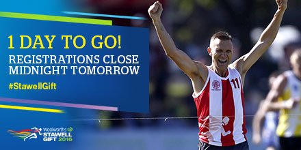 Join us at the 135th running of Australia’s richest and most iconic footrace. bit.ly/Stawell_AR #StawellGift