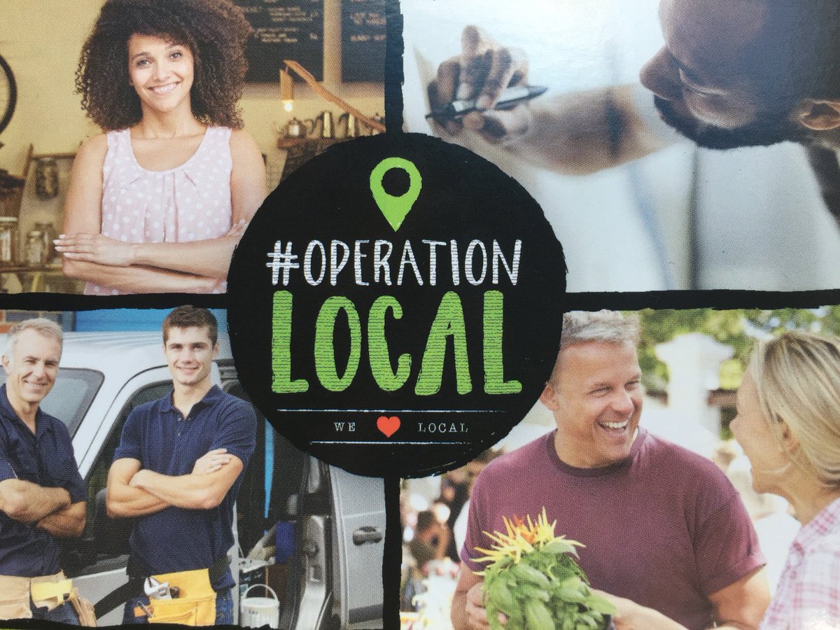 JennyRDowell's tweet image. Love this new movement #OperationLocal! 
Share and tell the world about what you love about local businesses.