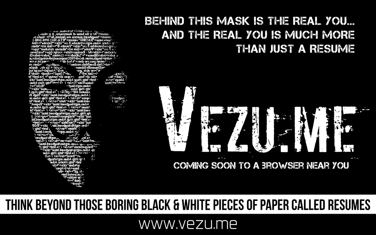 Vezume's tweet image. Sign up for the BETA invite .... help us spread the word vezu.me