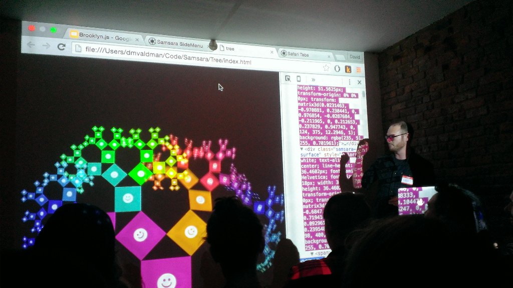 boulosdib's tweet image. Watching a great demo of @samsaraJS by @dmvaldman @brooklyn_js