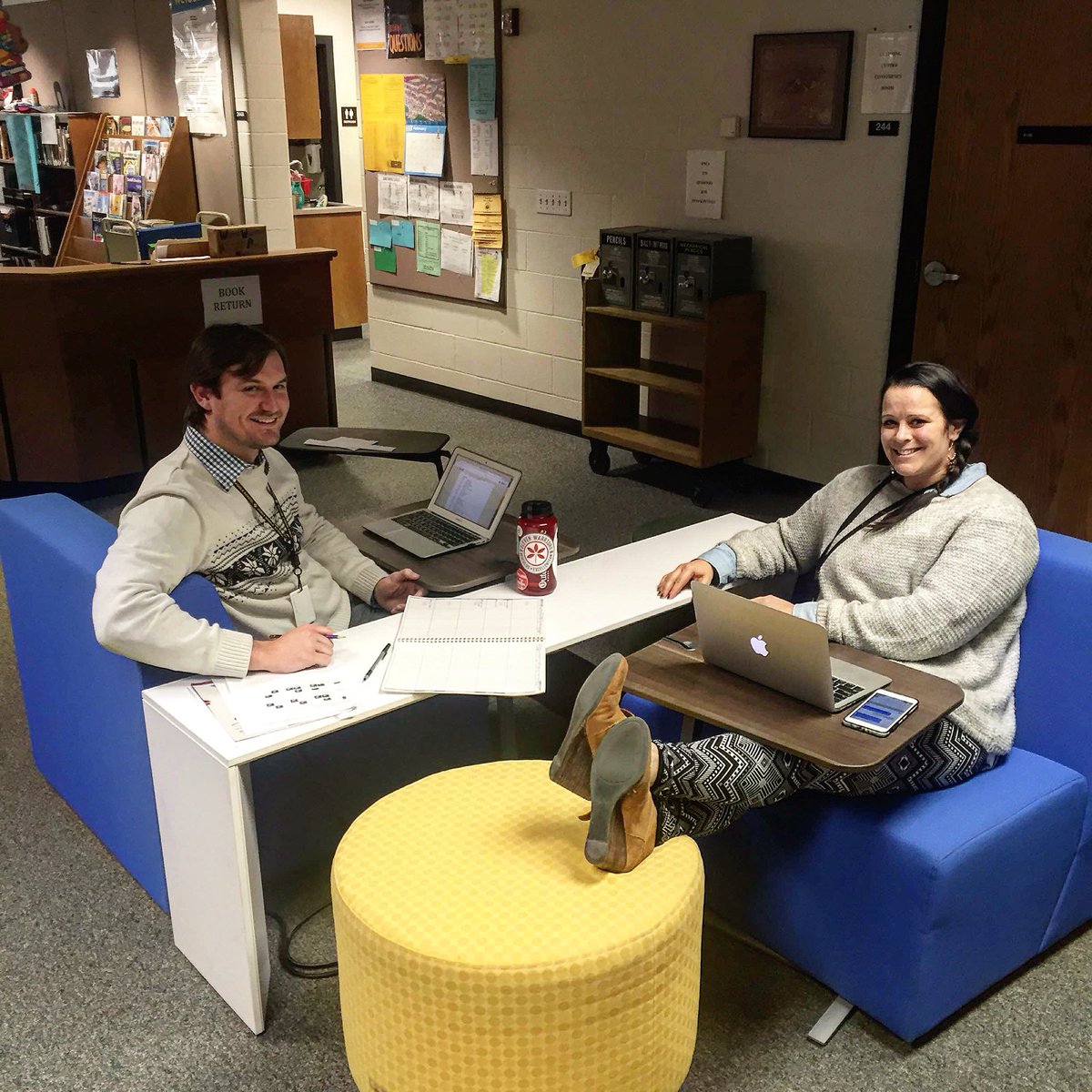 JonesFine's tweet photo. Testing out the new possibilities in our Learning Center! #interactivespace #collaboration #futureready https://t.co/QMcEXhaHG8