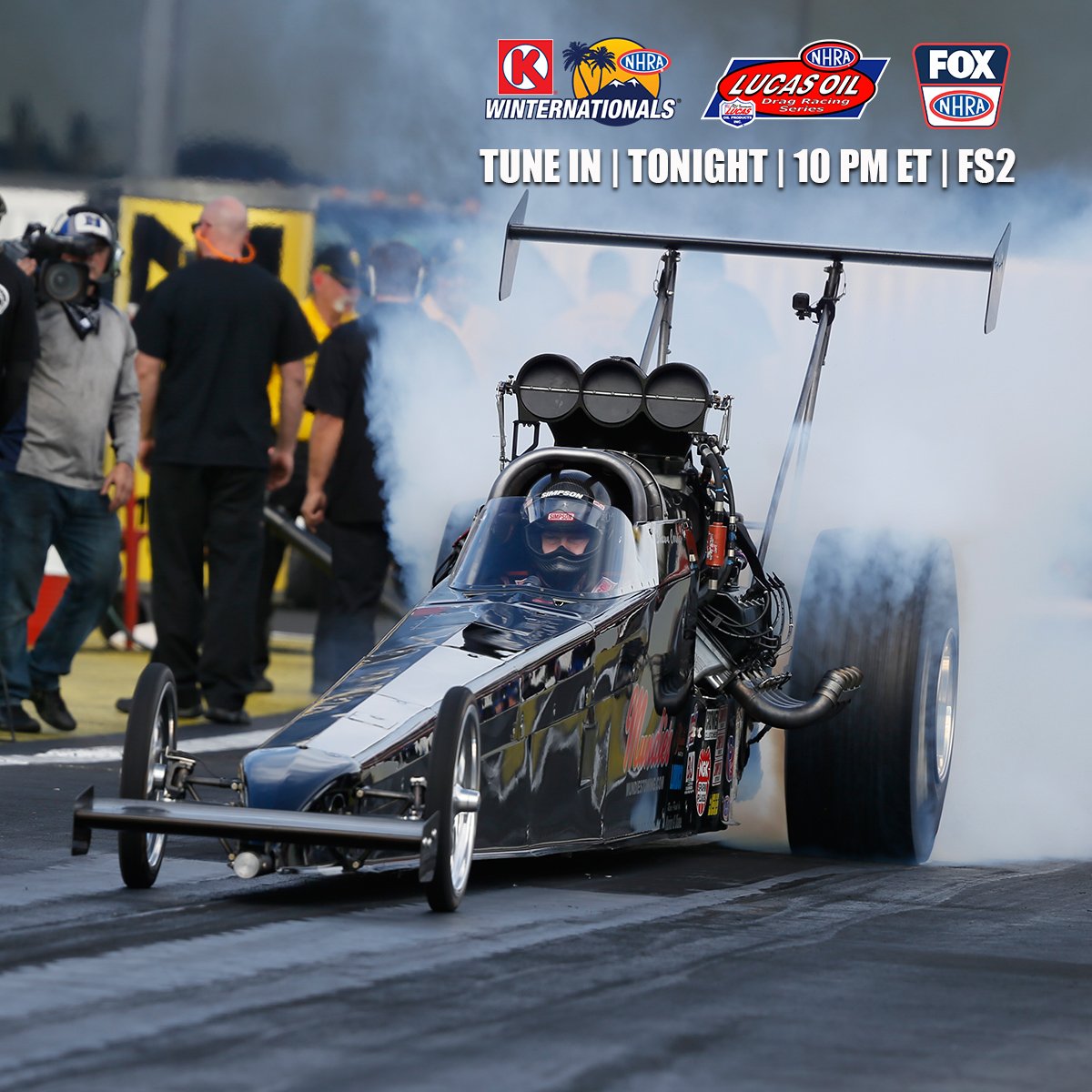 Tune in TONIGHT 10p ET for the first Lucas Oil drag racing show on FOX Sports 2 from the #Winternats! #NHRAonFOX