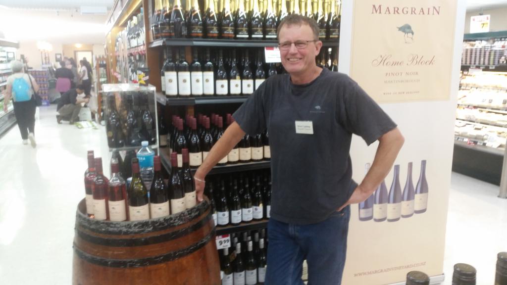 Margrain tasting at new world chaffers now