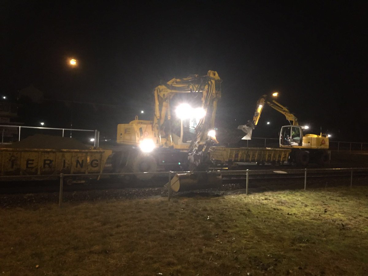 Vannacht het laatste stuk van de 80.000m1 Inspectiepaden vernieuwd in opdracht van #Prorail.